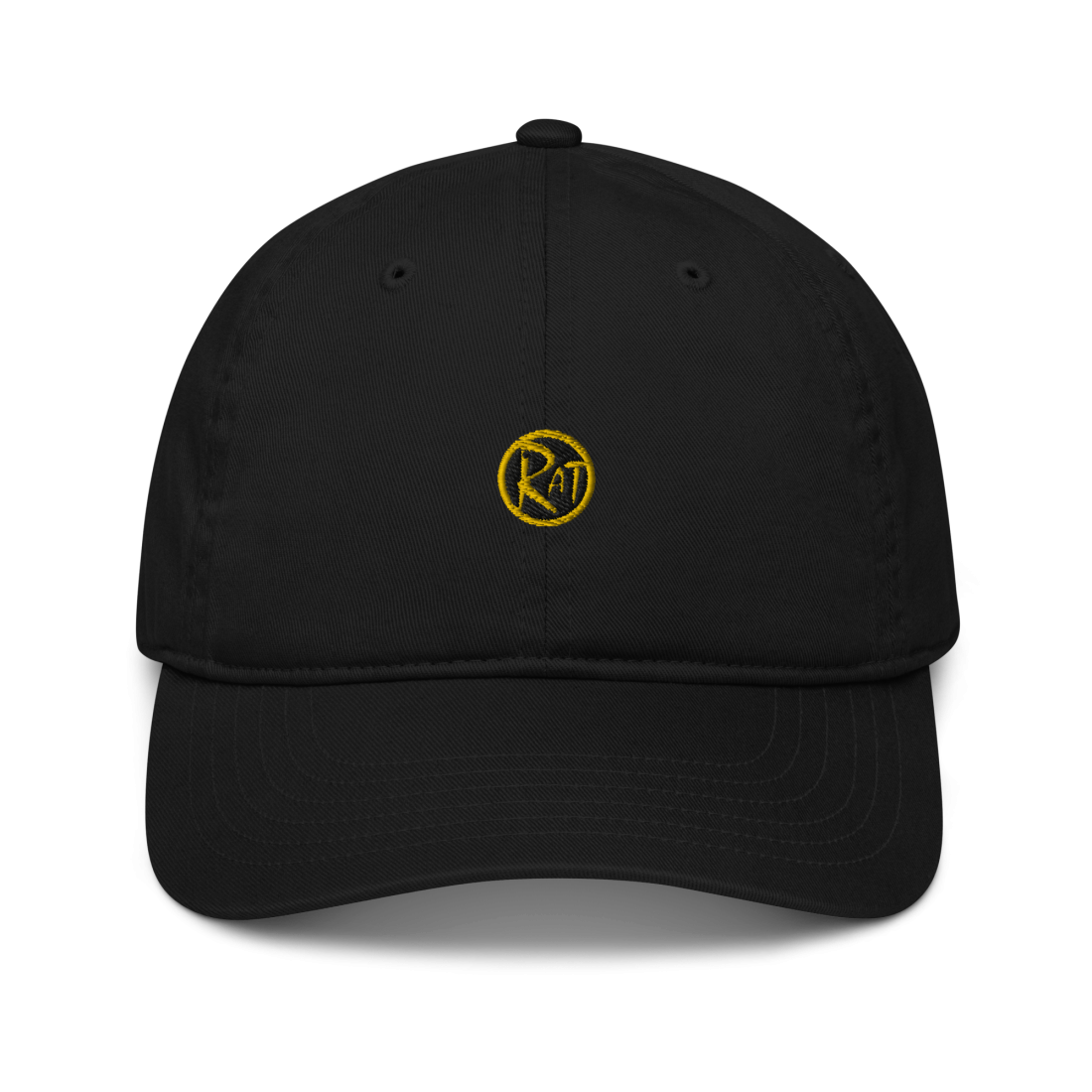 Casquette noire Rat Brodée